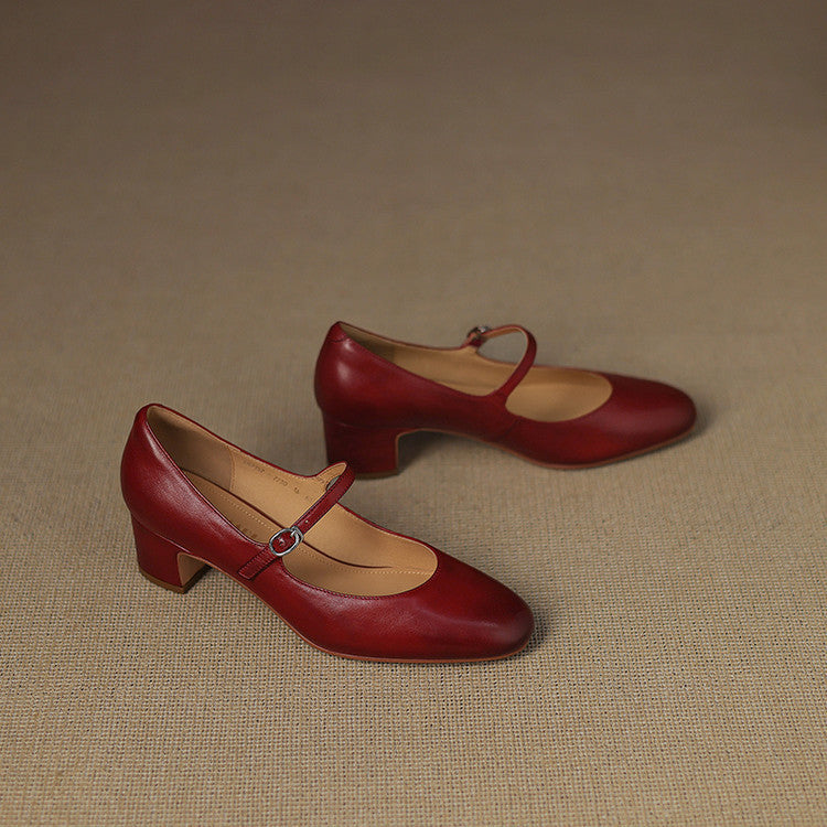 Décolleté Cadrel in vera pelle