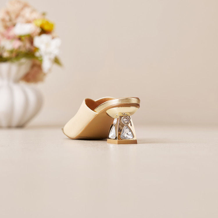 Tacones Opaline de cuero genuino