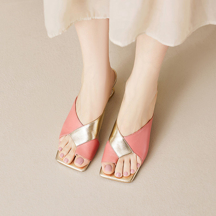 Tacones Opaline de cuero genuino