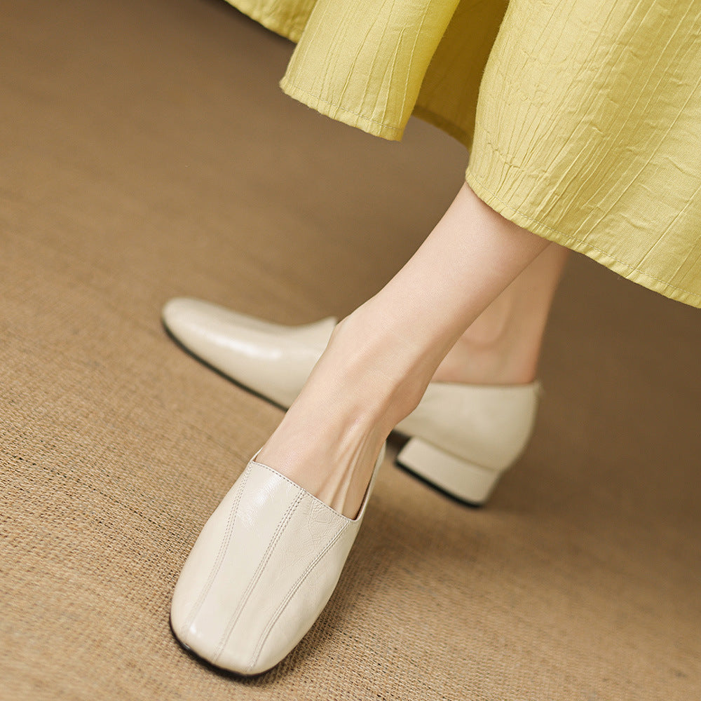 Mocasines Velina de cuero genuino