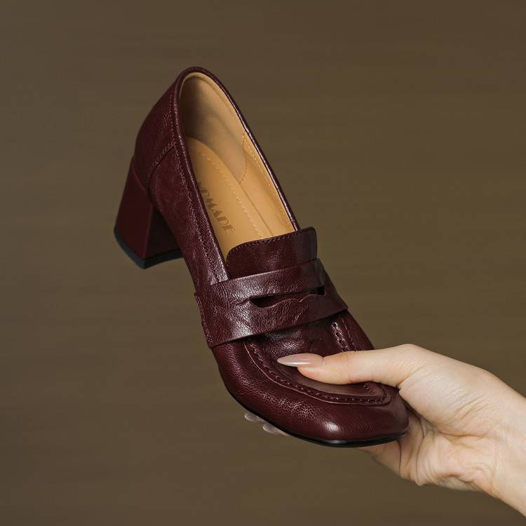 Tacones Sora de cuero genuino