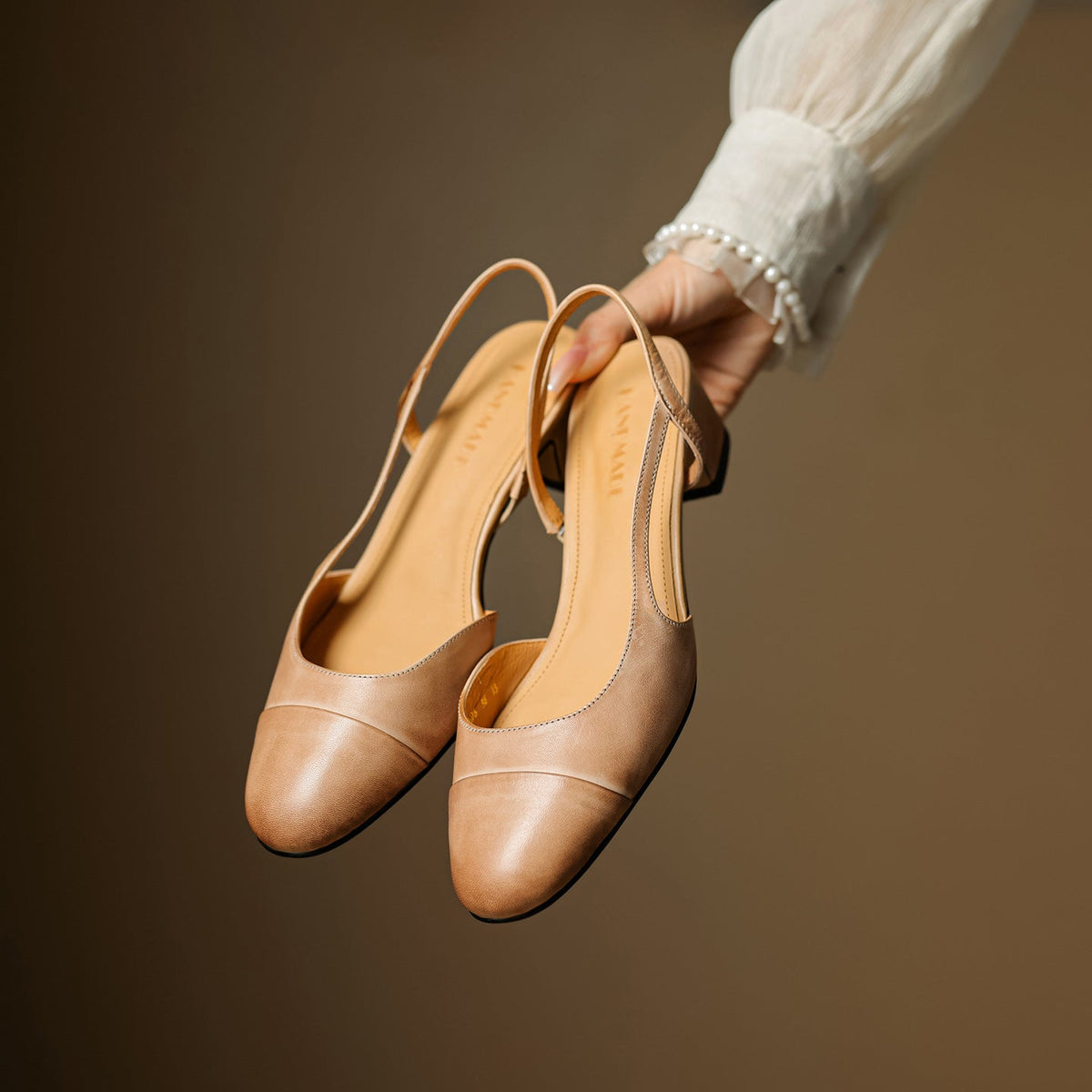 Zapatos de tacón Lureth de piel auténtica