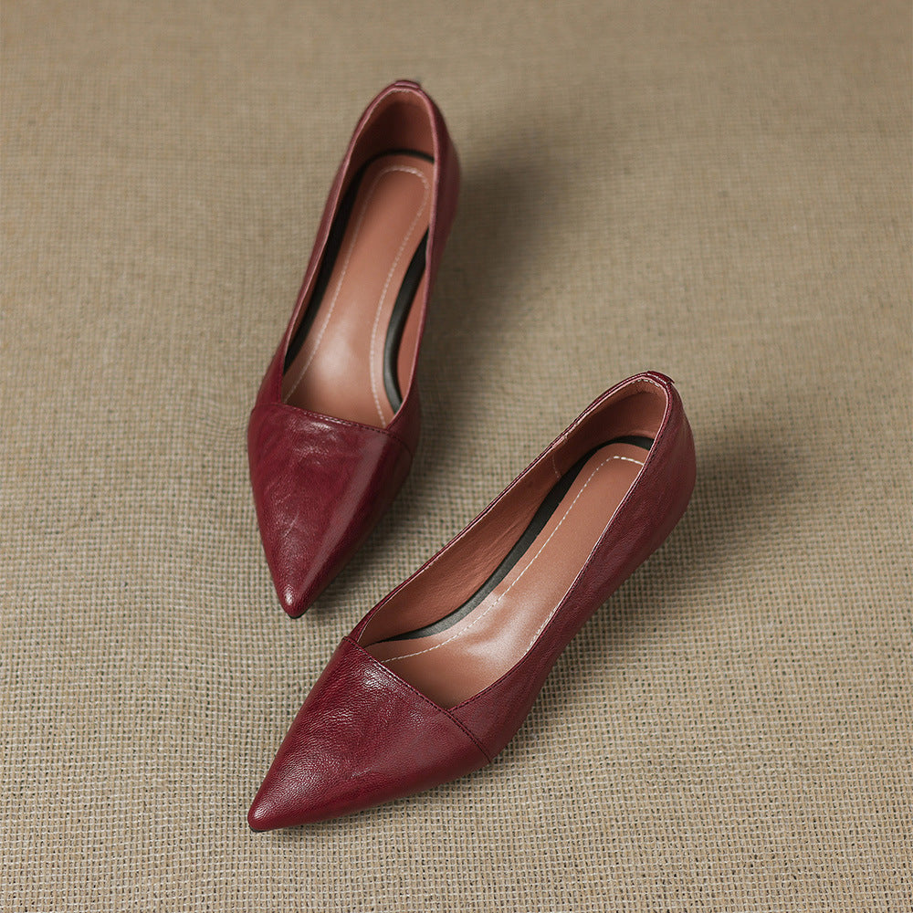 Tacones Venza de cuero genuino