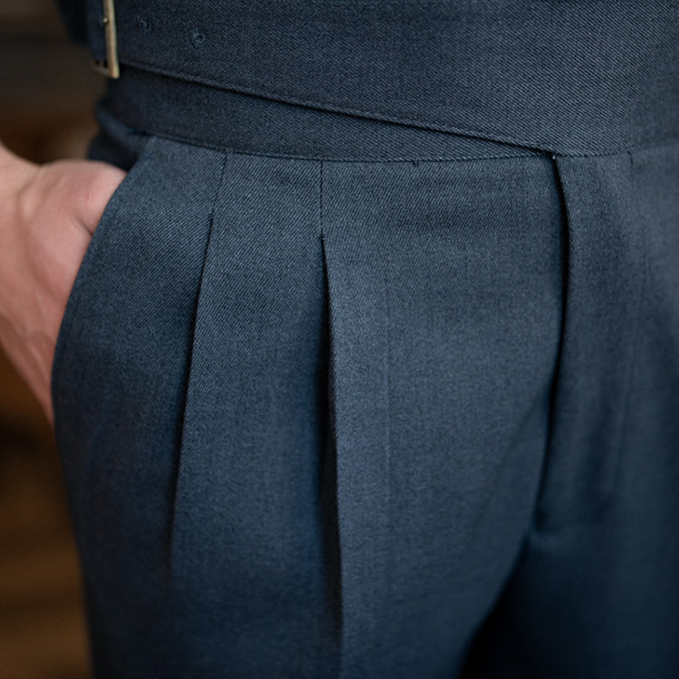 Slim Fit Byxor med vefader