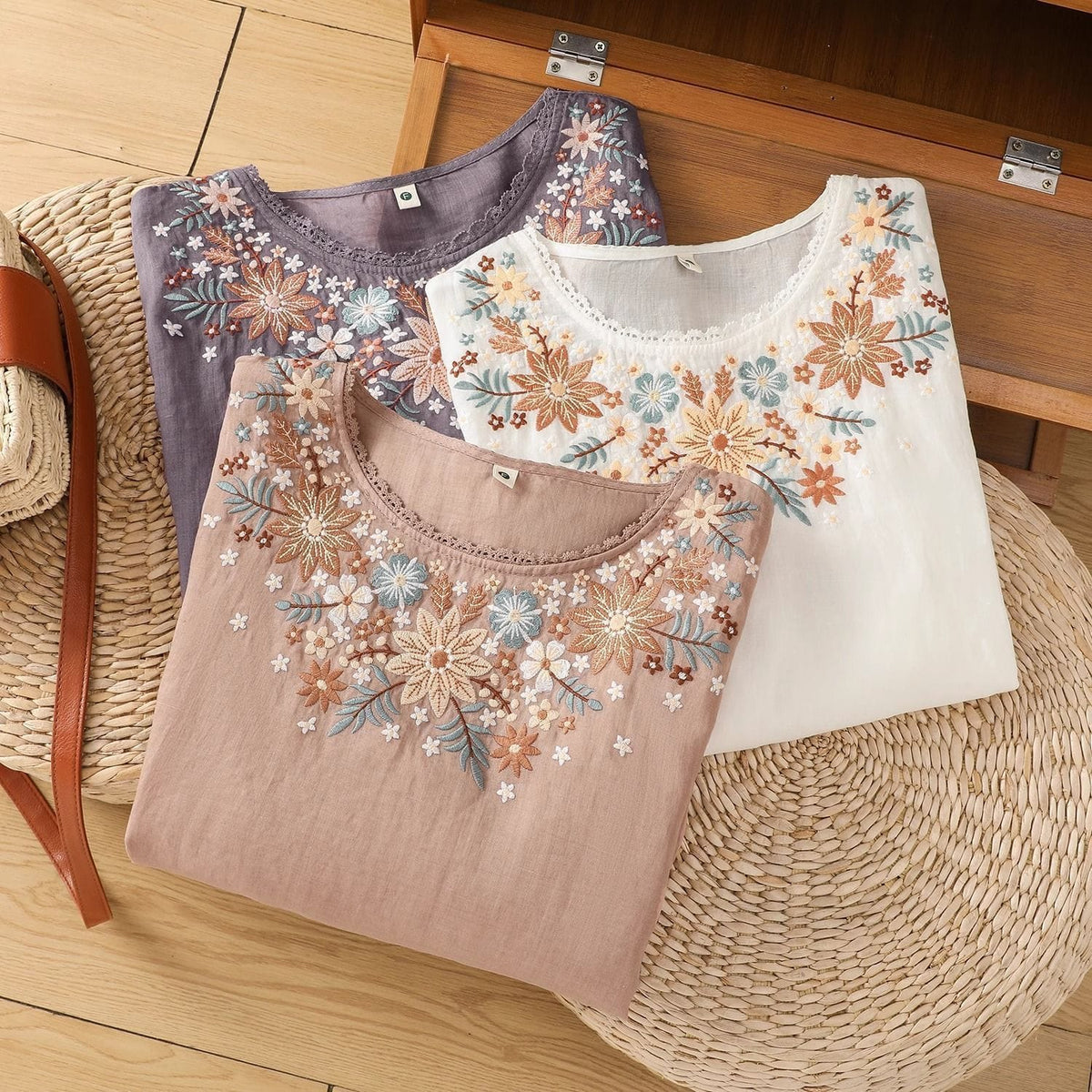 Rosabelle Bestickte Bluse