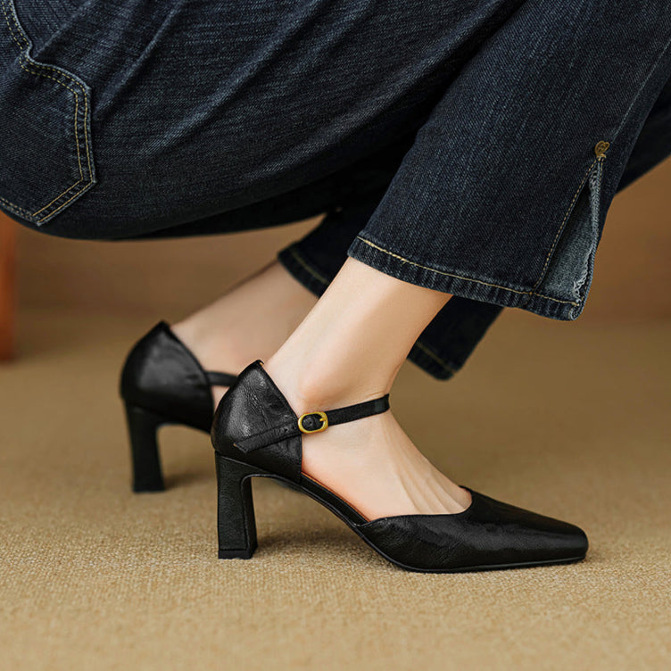 Amaris Genuine Leather Heels