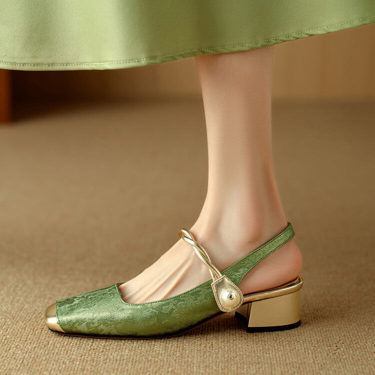 Tacones de cuero Galene