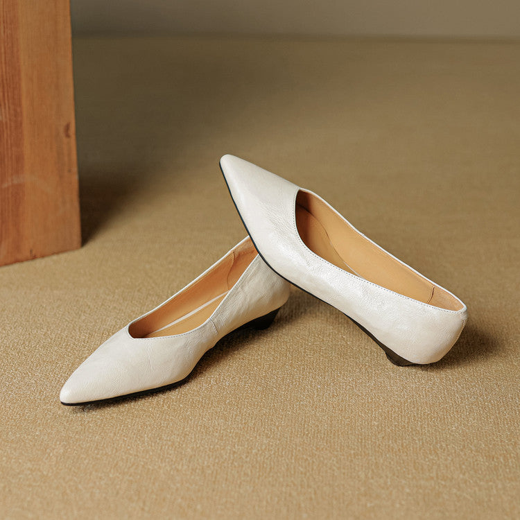 Scarpe basse Fauna in vera pelle