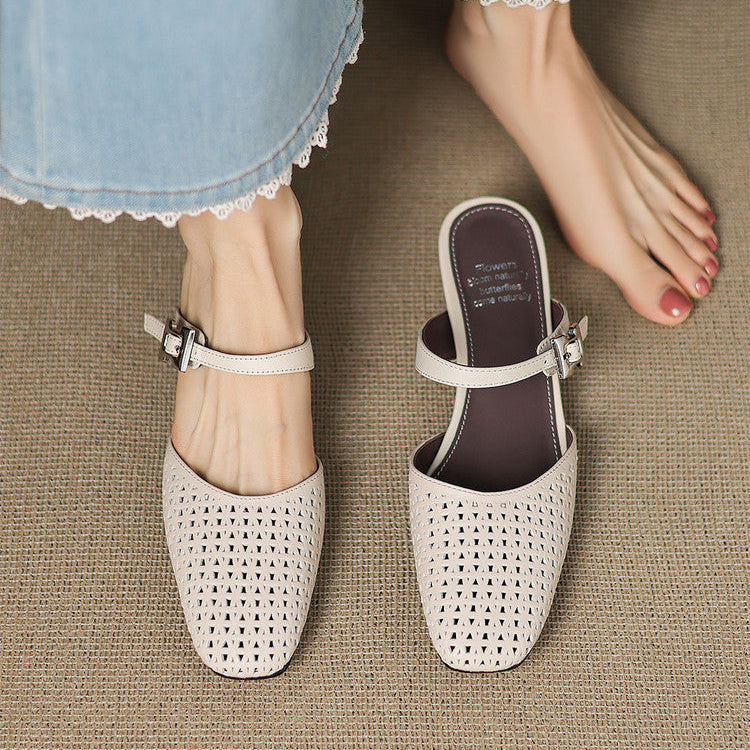 Mules Nilda in vera pelle