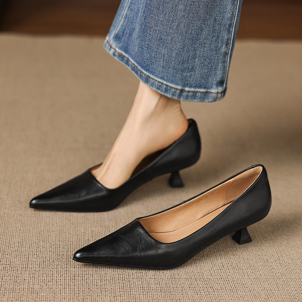 Tacchi Calina in vera pelle