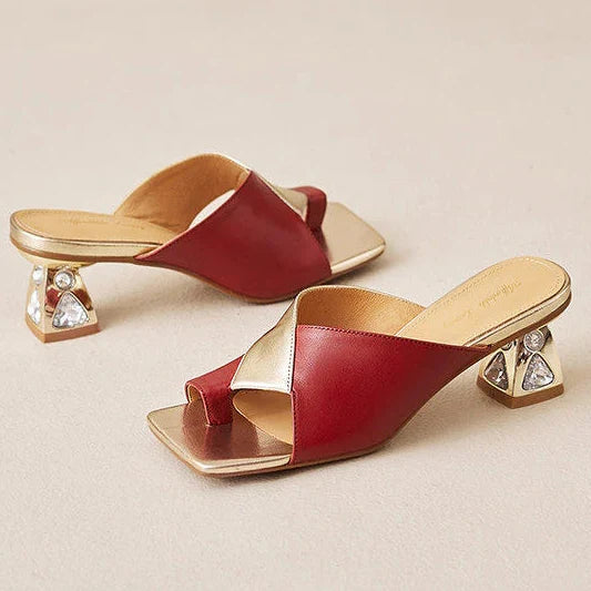 Tacones Opaline de cuero genuino