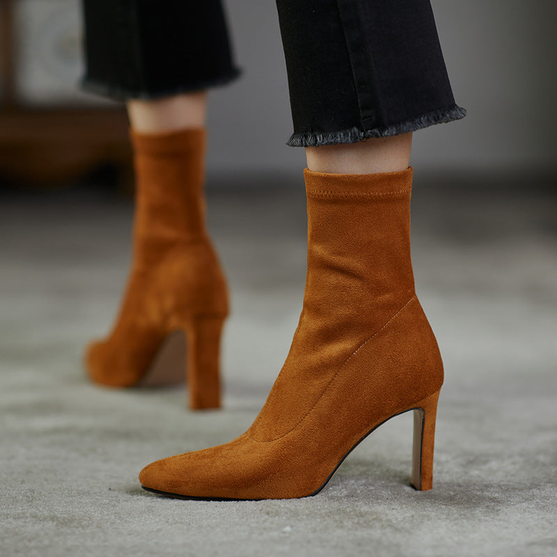 Botas Selara em camurça