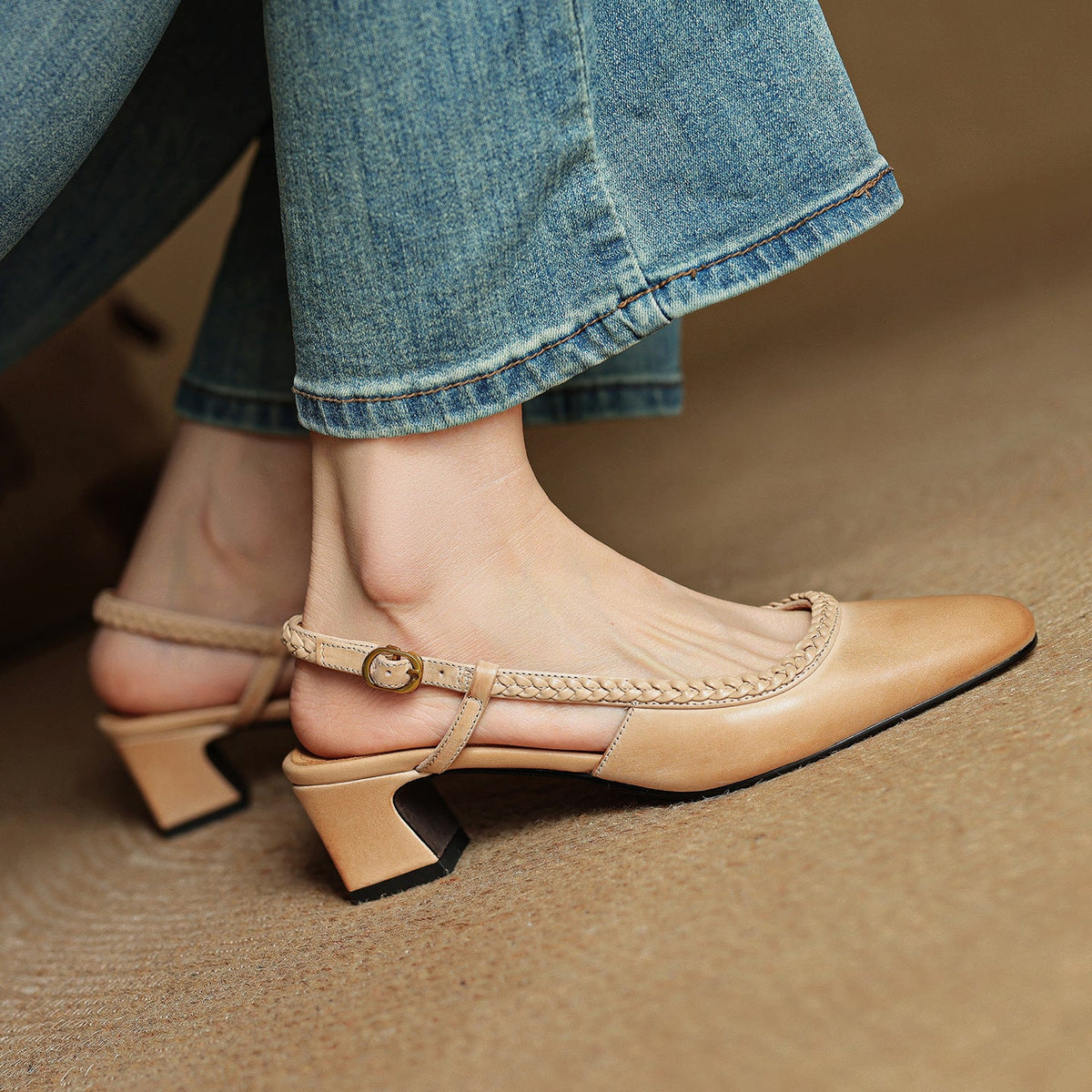 Tacones Bella de cuero genuino