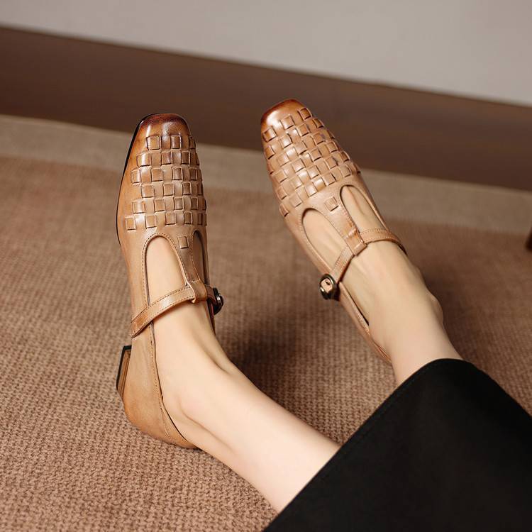 Tacones de cuero genuino Soretta
