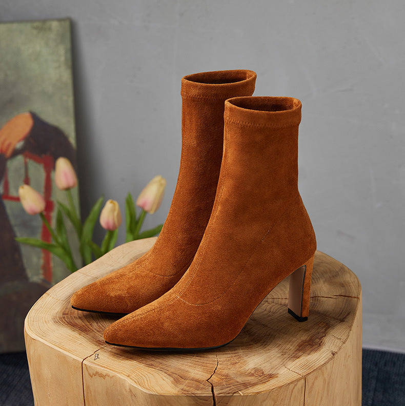 Botas Selara em camurça
