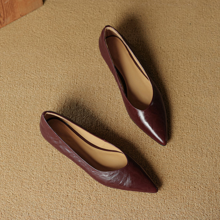 Scarpe basse Fauna in vera pelle