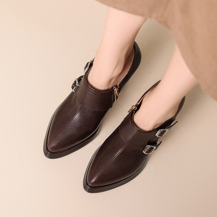 Nyrix Genuine Leather Heels