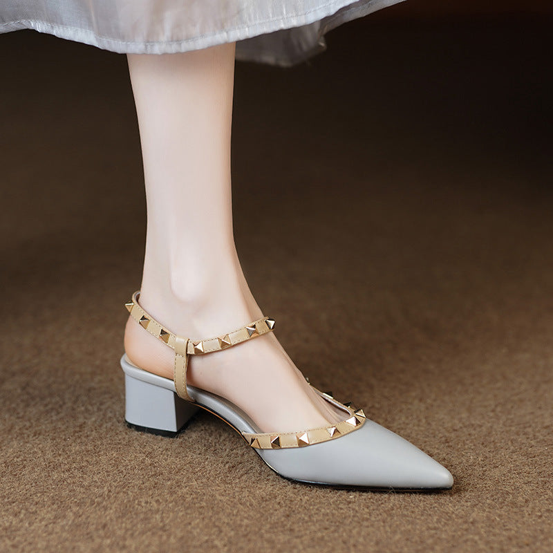 Tacones Stella de cuero genuino