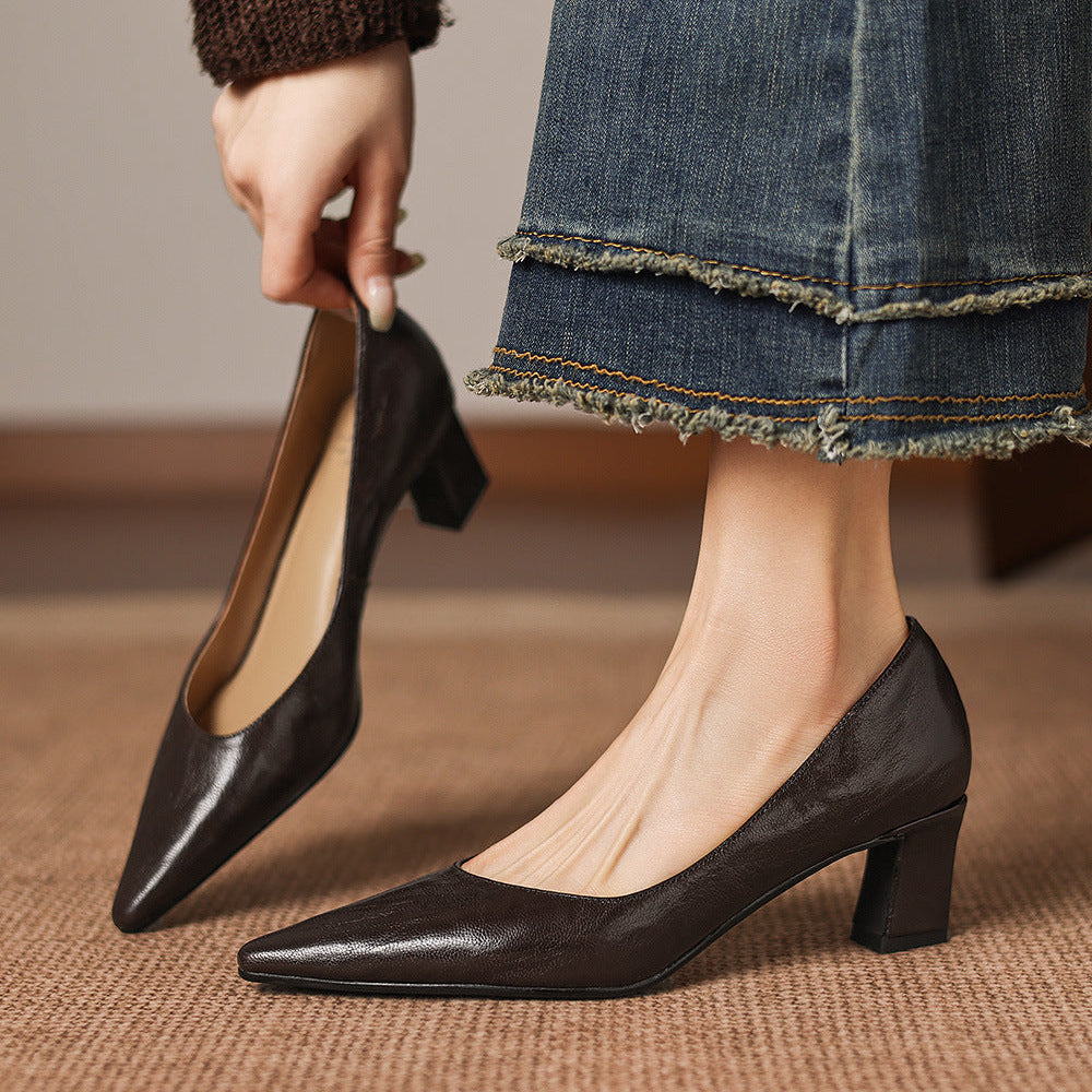 Talons Lorvane en cuir véritable
