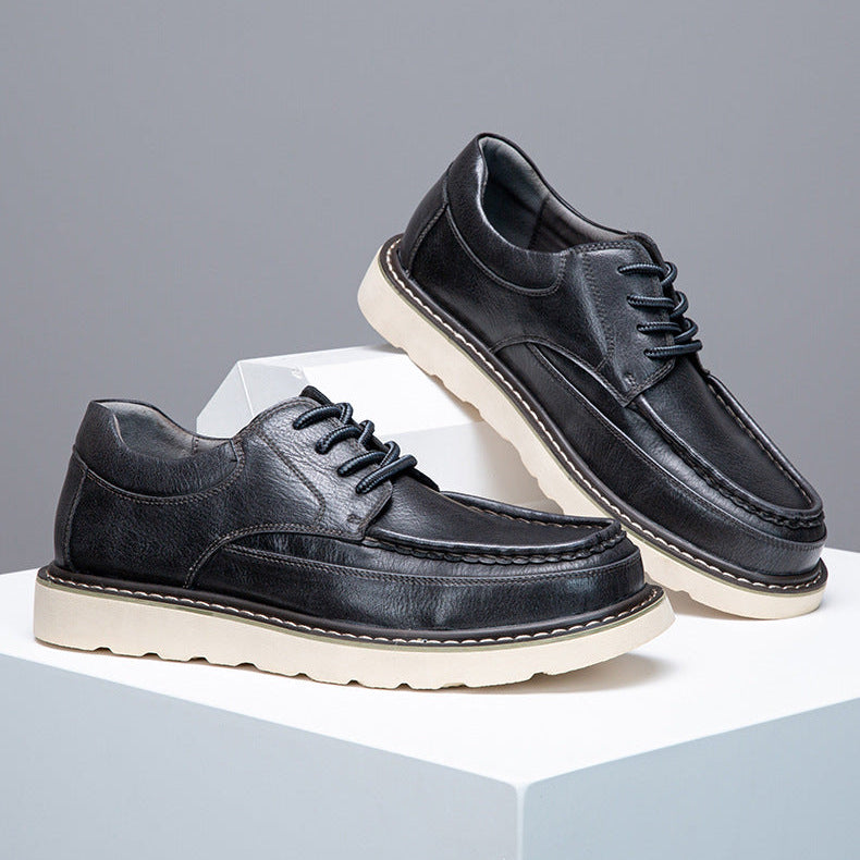 Chaussures à lacets Halston en cuir véritable