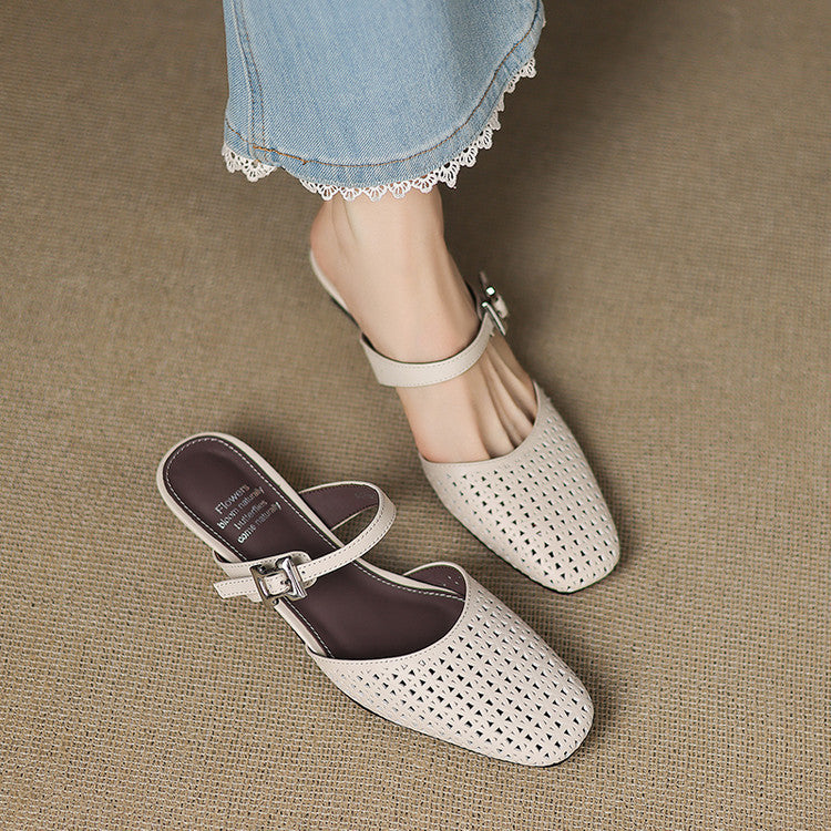 Mules Nilda in vera pelle