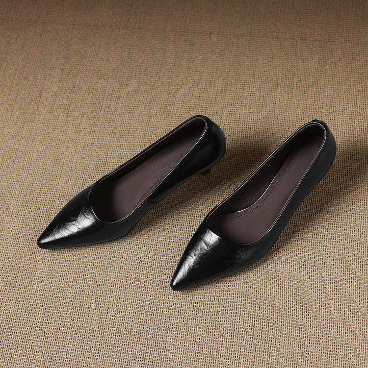 Tacones Verona de cuero genuino