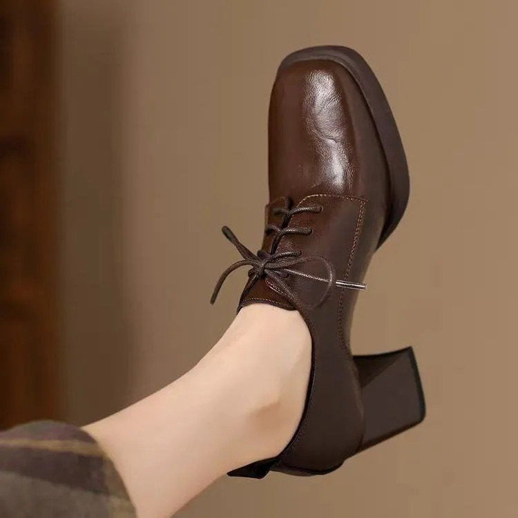 Tacones de cuero Julia