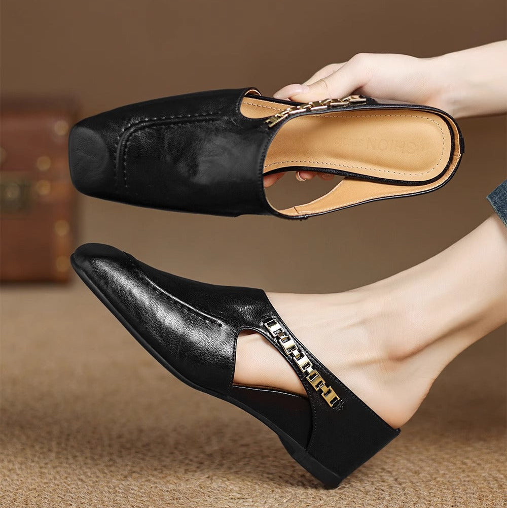 Mules de cuero Avella