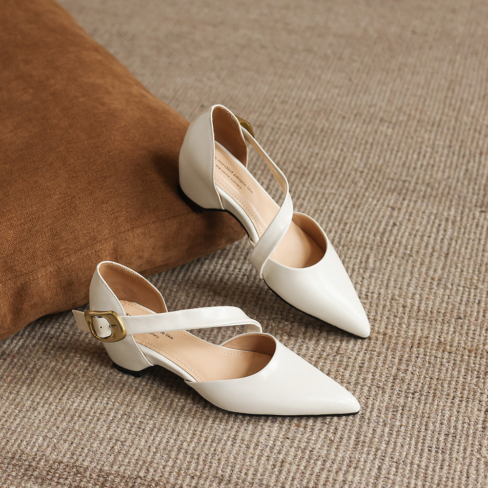 Maely Leder-Heels mit Cross-Straps