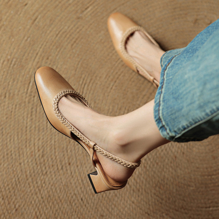 Tacones Bella de cuero genuino