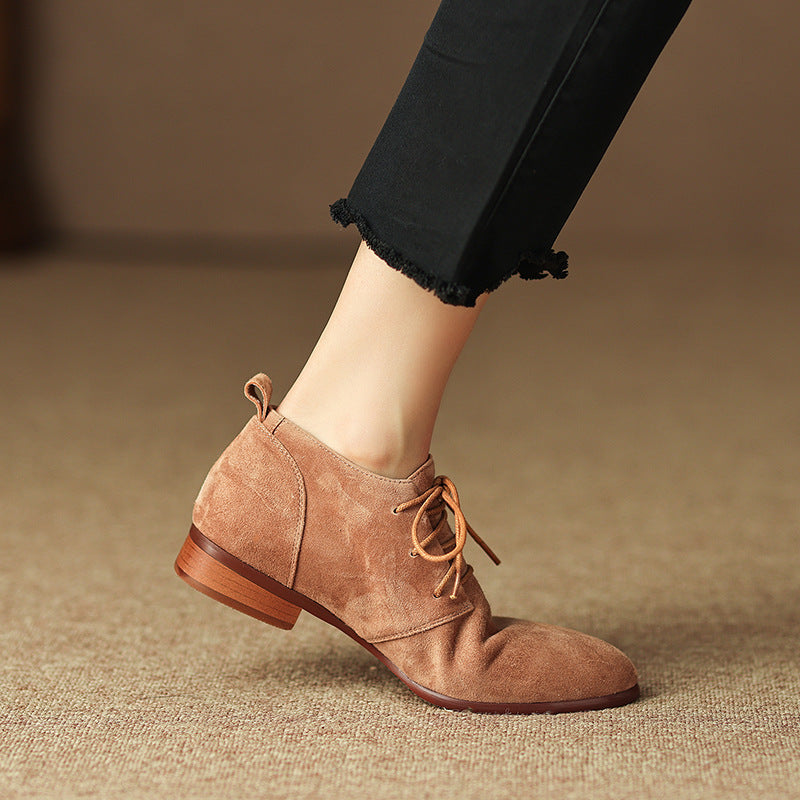 Zapatos Alexa de ante auténtico