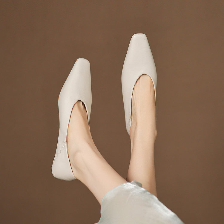 Zapatos planos Emor de cuero genuino