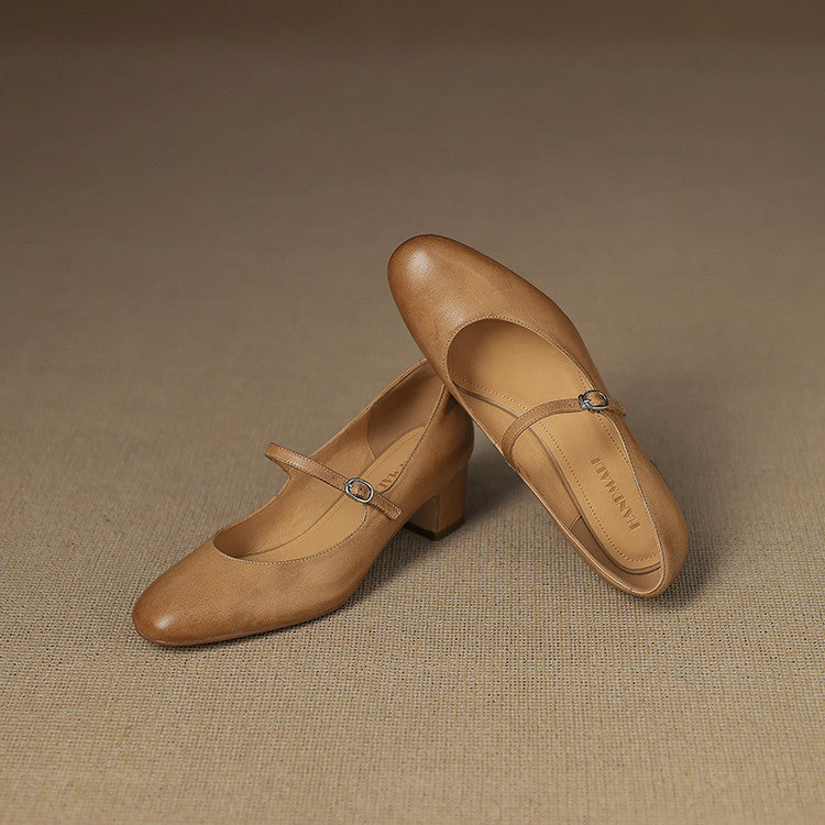 Décolleté Cadrel in vera pelle
