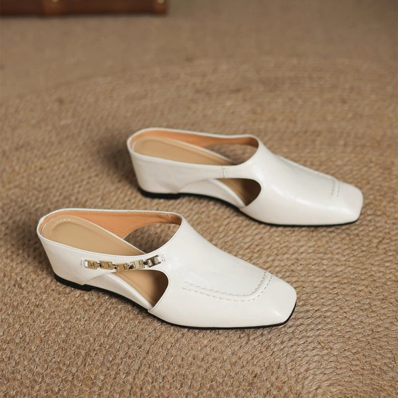 Mules de cuero Avella
