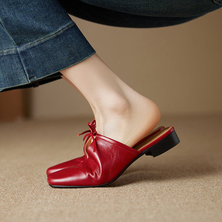 Mules Rosalia in vera pelle