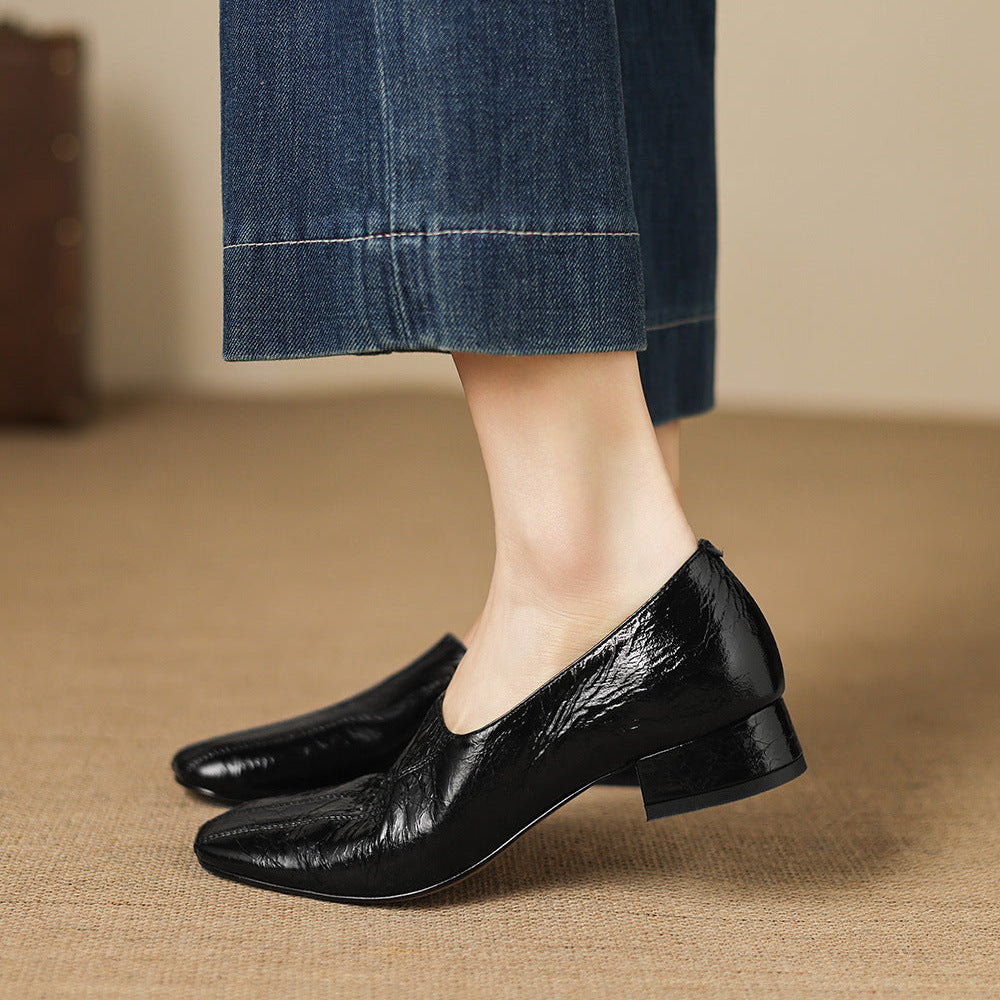 Mocasines Velina de cuero genuino