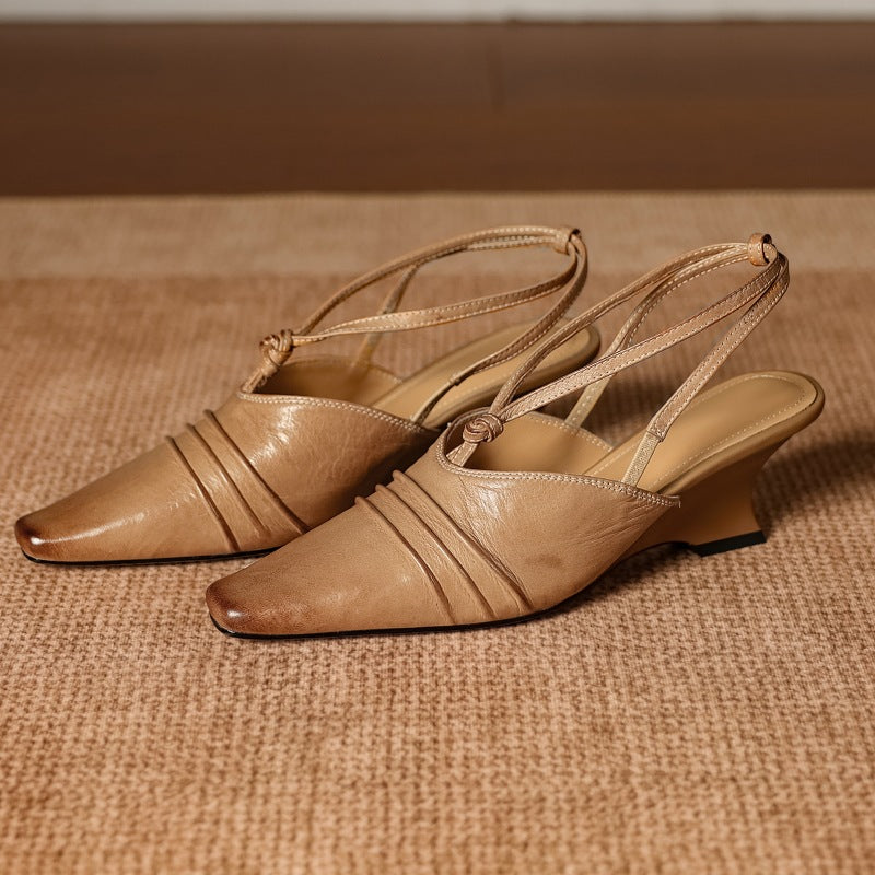 VARENA GENUINE LEATHER HEELS