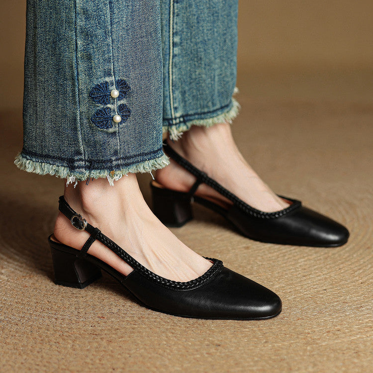 Tacones Bella de cuero genuino
