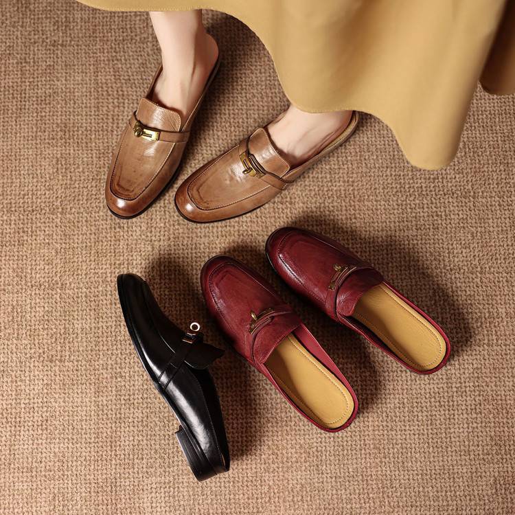 Mules Fiorella en cuir véritable