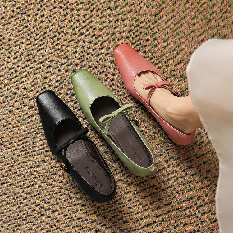 Rosalie Mary Jane Pumps aus echtem Leder