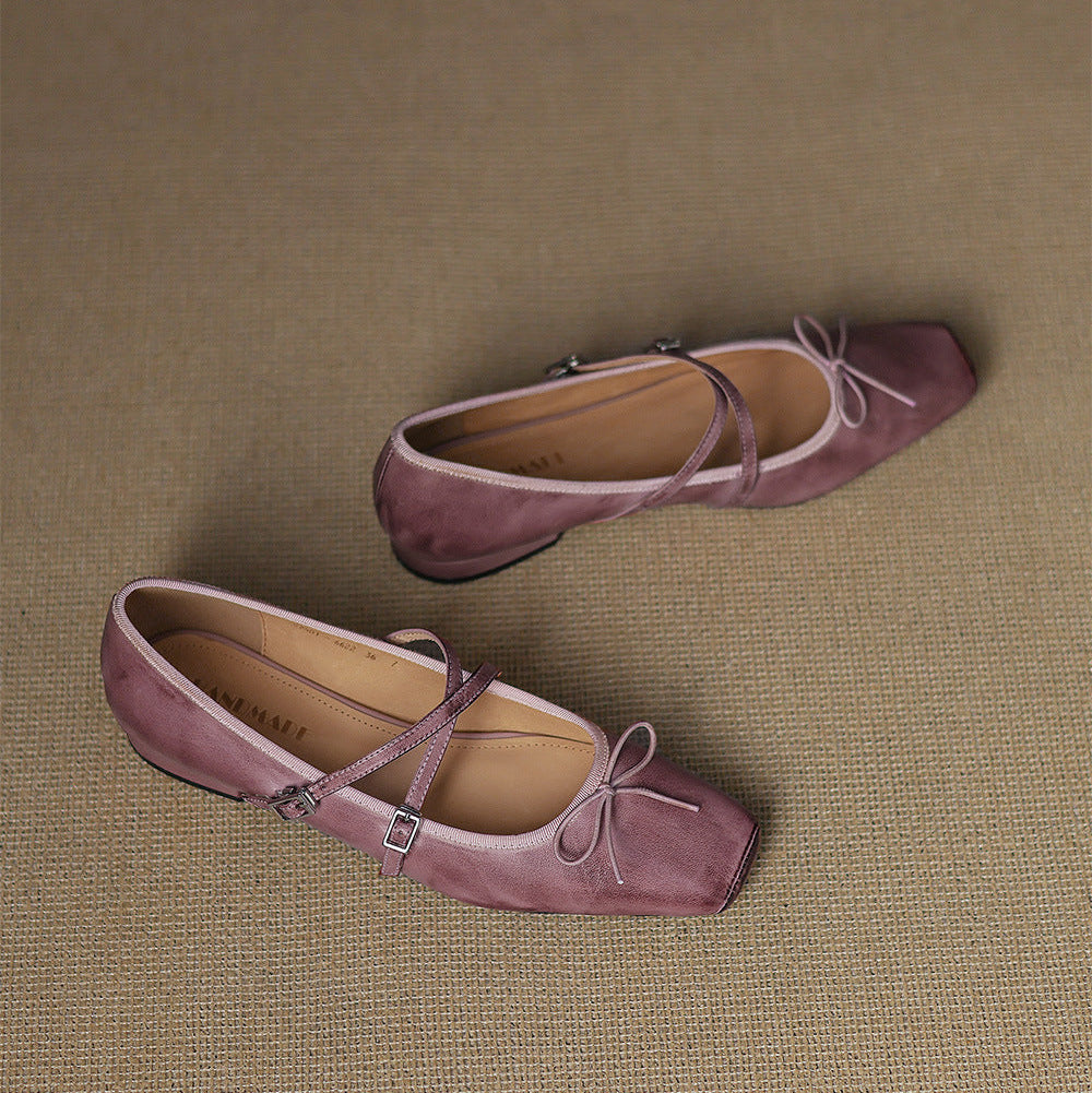 Daphne Genuine Leather Flats