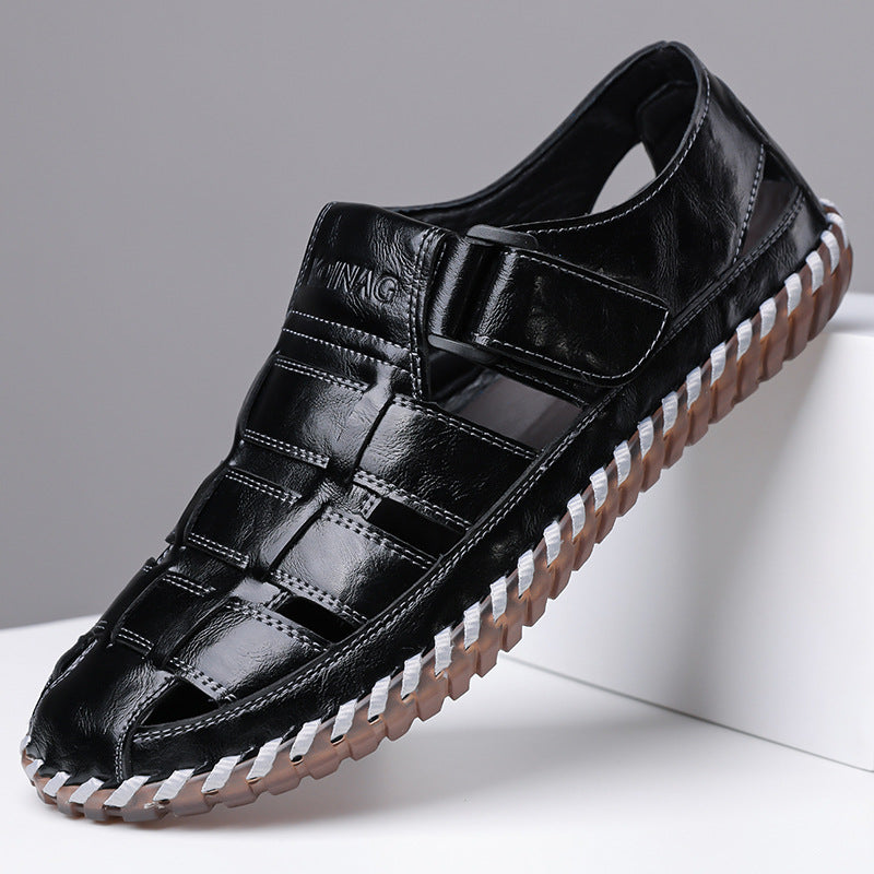 Kevan Ledersandalen mit geschlossener Zehenpartie