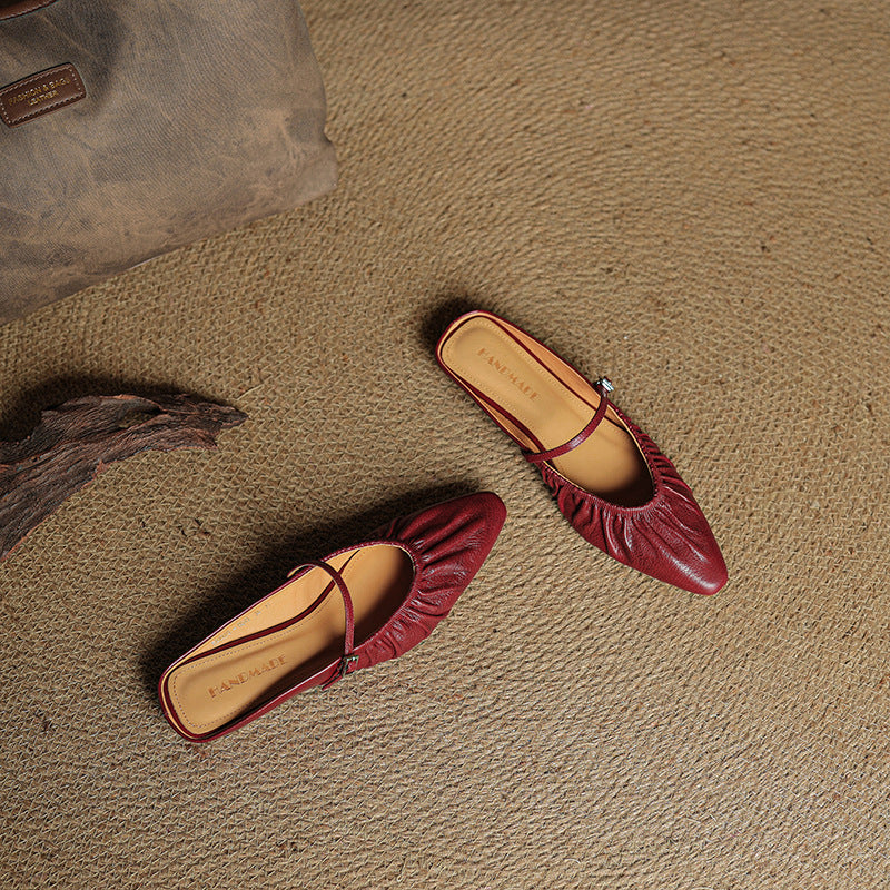 Mules Orena en cuir véritable