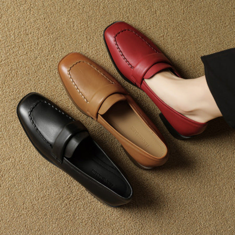 Evren loafers i äkta läder