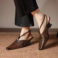 VARENA GENUINE LEATHER HEELS