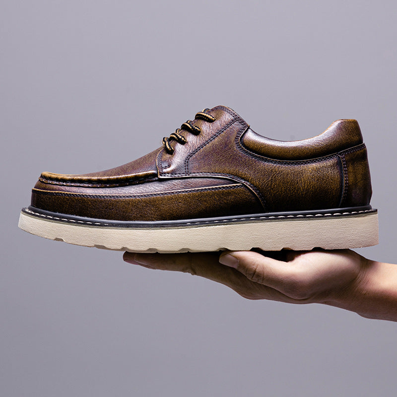Chaussures à lacets Halston en cuir véritable
