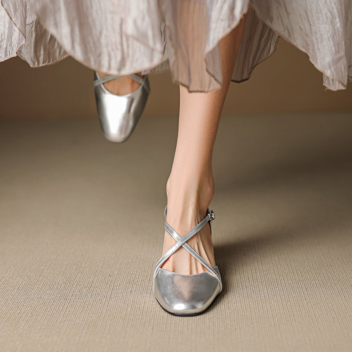 Blenza Slingbacks aus echtem Leder