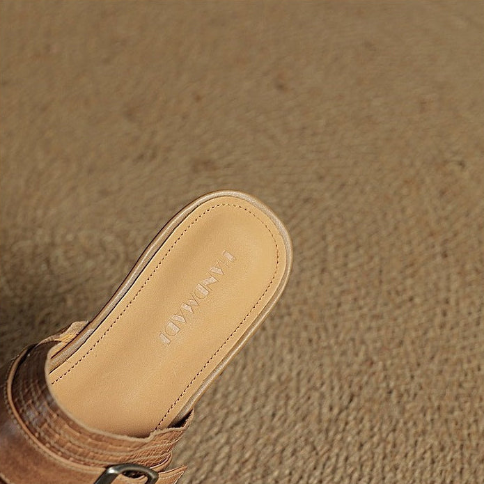 Mules Cassie in vera pelle