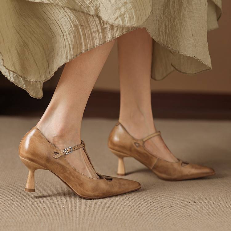 Tacchi Lucia in vera pelle