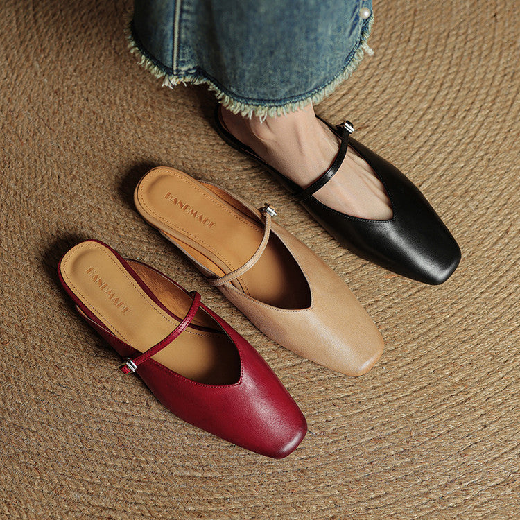 Mules Virela in vera pelle